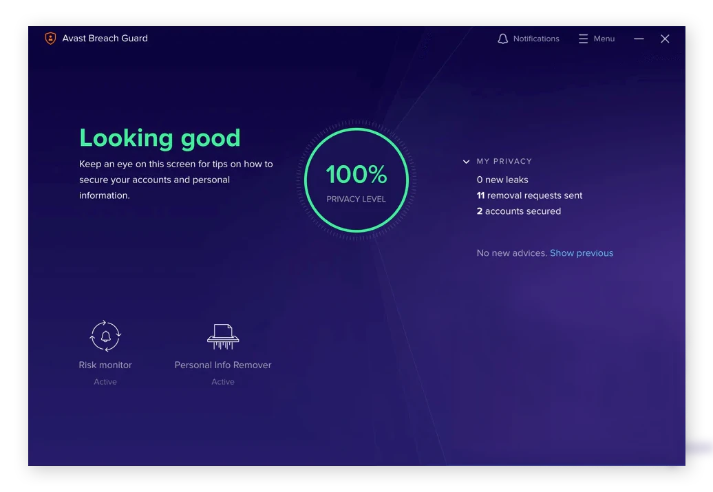 Avast BreachGuard 的暗网监控工具适用于 Windows10